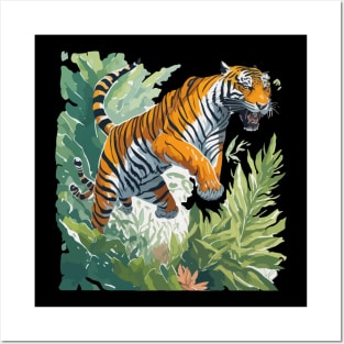 Tiger in the Jungle Posters and Art